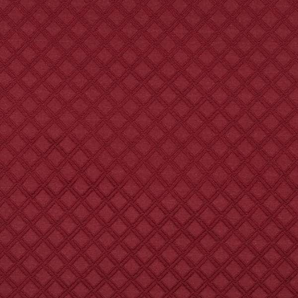 E549 Red Diamond Durable Jacquard Upholstery Grade Fabric (By The Yard