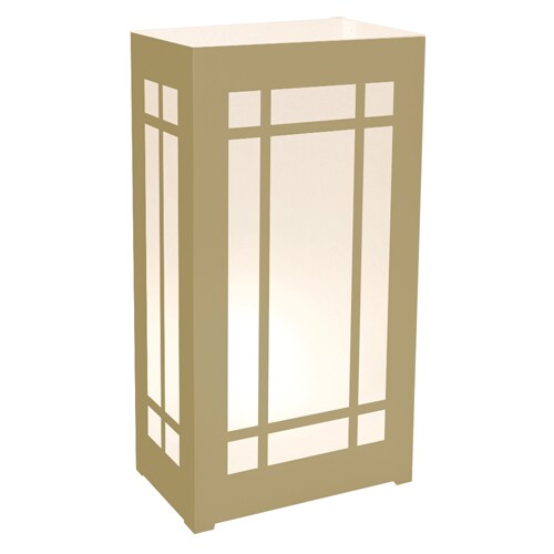 Plastic Luminaria Lanterns Gold Lantern (Set of 12) Free Shipping