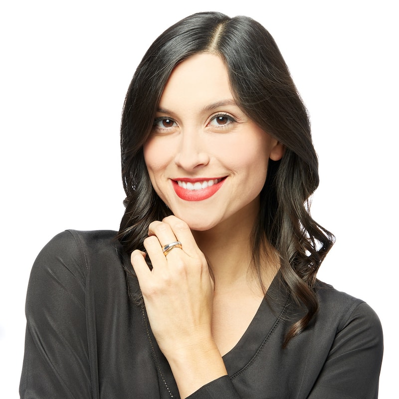 Fremada 14k Tri-color Gold High Polish Intertwined Rolling Ring