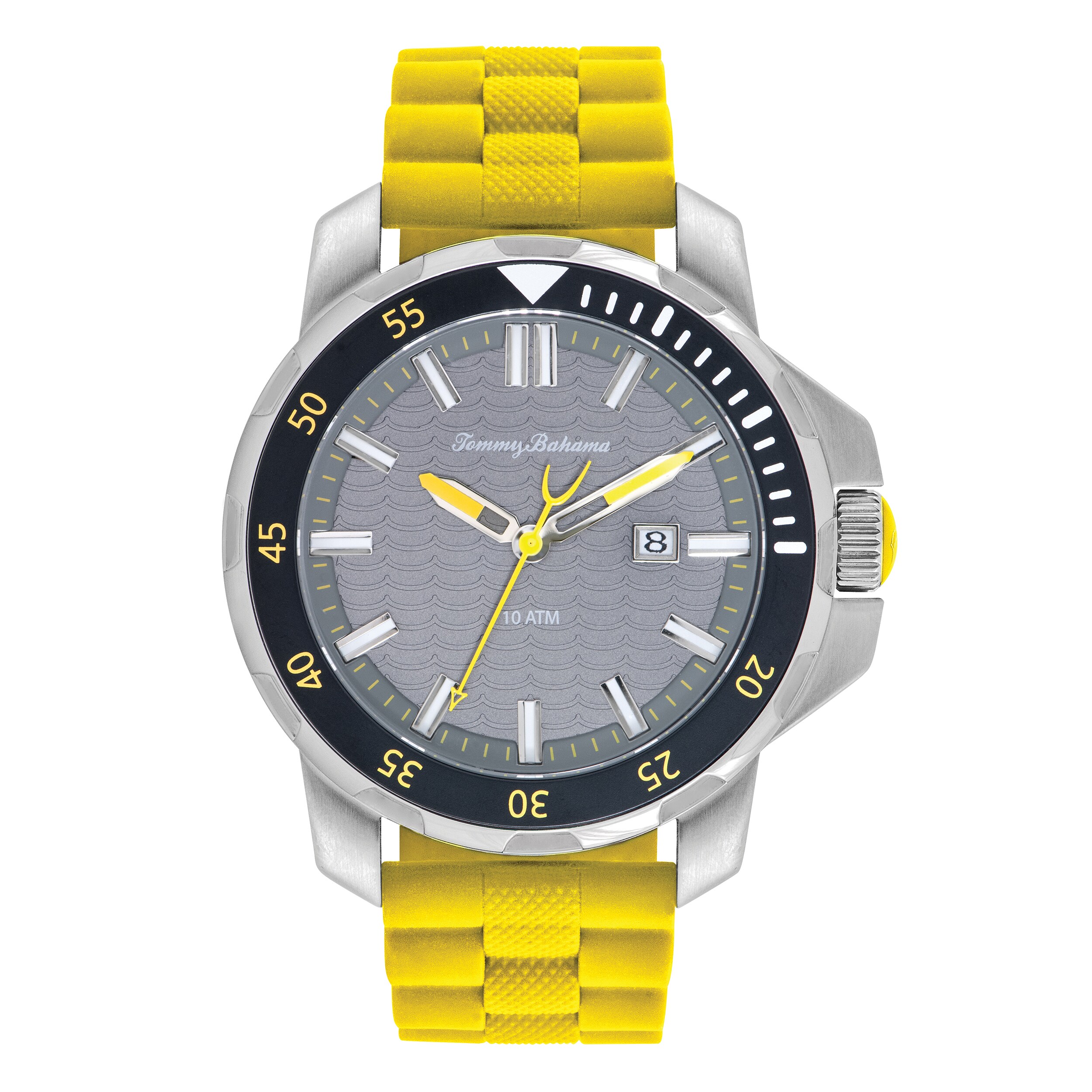 tommy bahama silicone diver watch