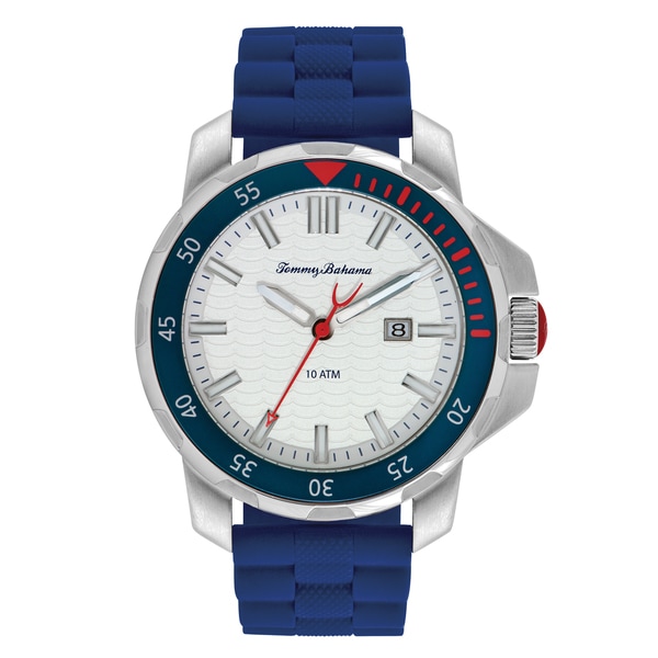 tommy bahama silicone diver watch