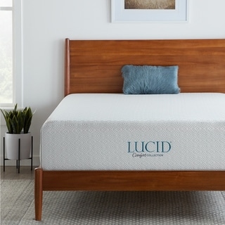LUCID Comfort Collection 14-inch Plush Gel Memory Foam Mattress