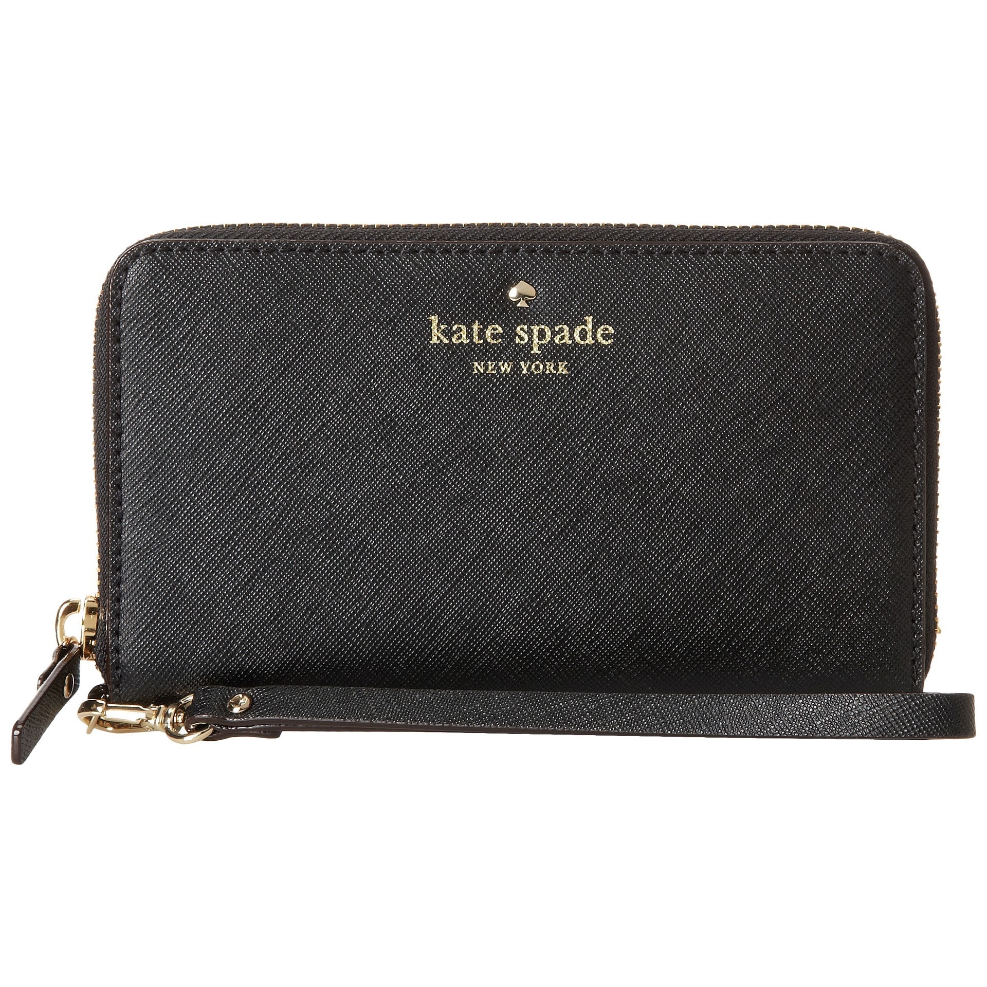 Kate Spade New York Jordie Black Leather Wristlet   17398289