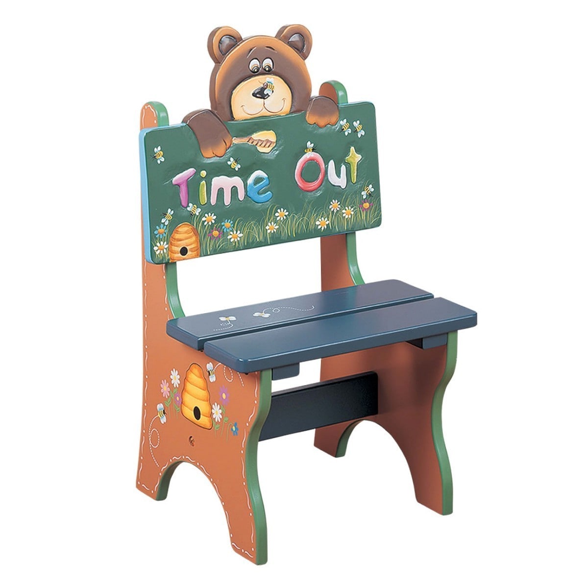 teamson kids safari bear time out chair