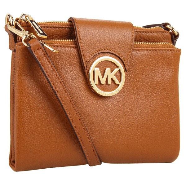 Michael Kors Fulton Large Luggage Brown Crossbody