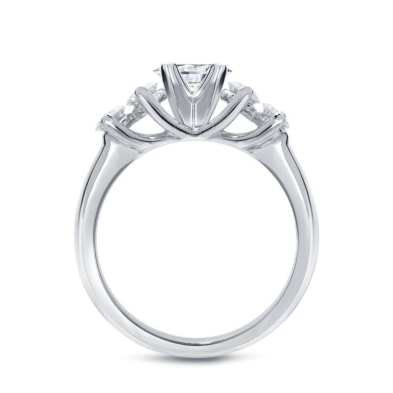 Auriya Round 1 3/4ct TDW 5-Stone Diamond Engagement Ring 14k Gold