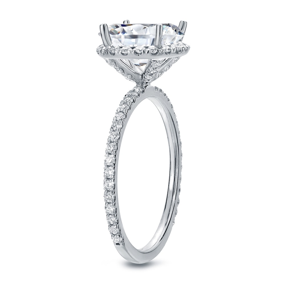 Auriya 18k Gold 2 3/5ctw Round Halo Diamond Engagement Ring Certified