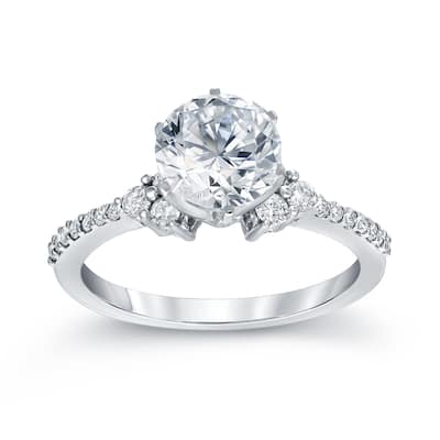 Auriya 14k Gold 1ctw Round Cut Diamond Engagement Ring (G-H, SI2-SI3)