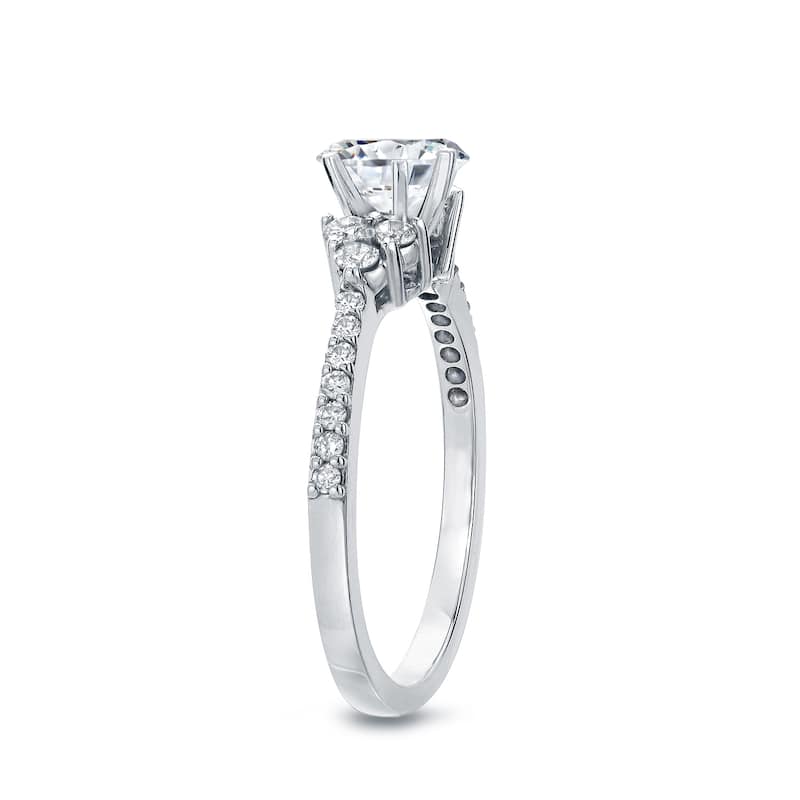 Auriya 14k Gold 1ctw Round Cut Diamond Engagement Ring (G-H, SI2-SI3)