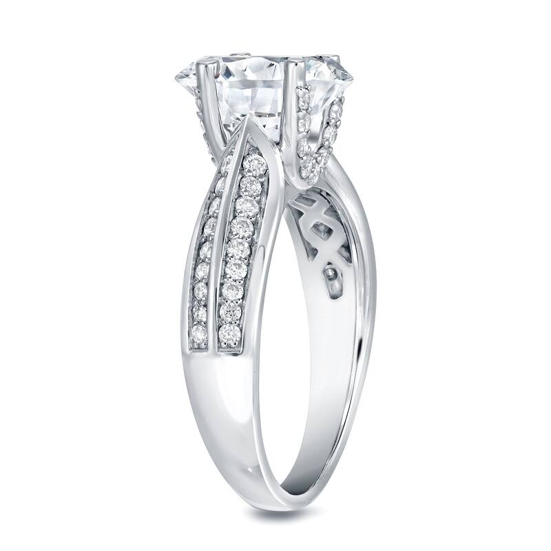 Auriya 14k Gold 1 1/2ctw Modern Diamond Engagement Ring