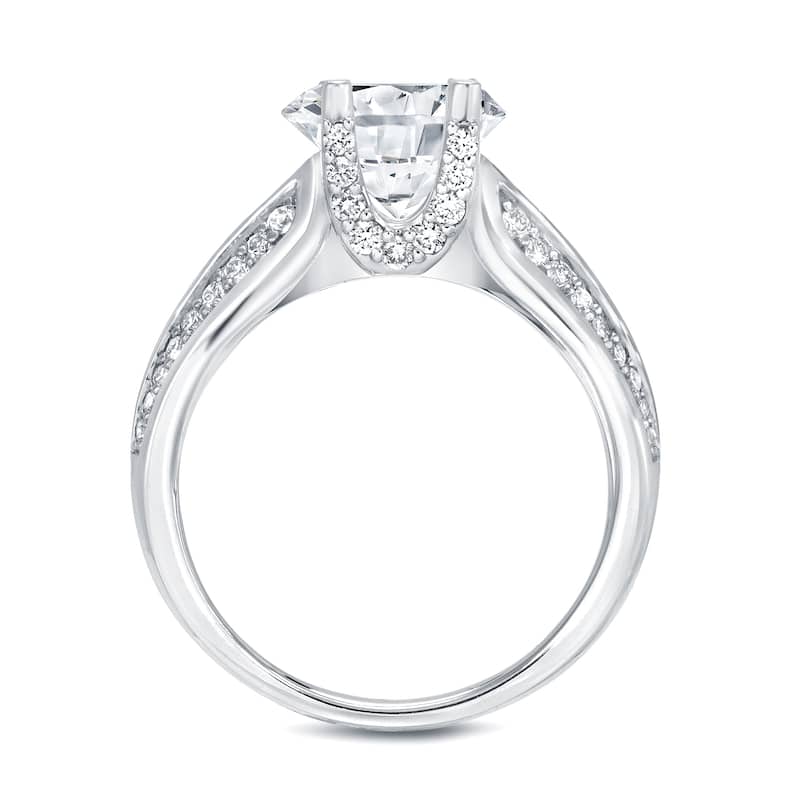 Auriya 14k Gold 1 1/2ctw Modern Diamond Engagement Ring