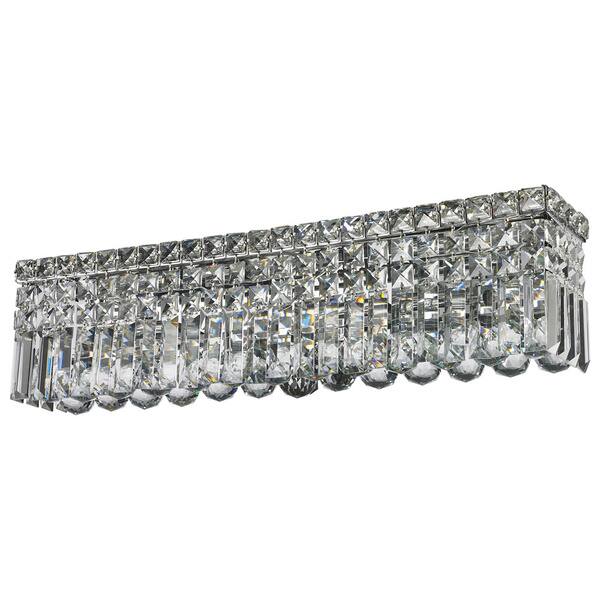 Shop Glam Art Deco Style 6 Light Chrome Finish Crystal