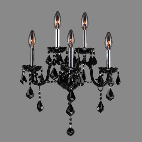 Venetian 5 Light Black Crystal Wall Sconce Light 1cc5ac6b F46e 40e5 Venetian 5 Light Black Crystal Wall Sconce Light 1cc5ac6b F46e 40e5