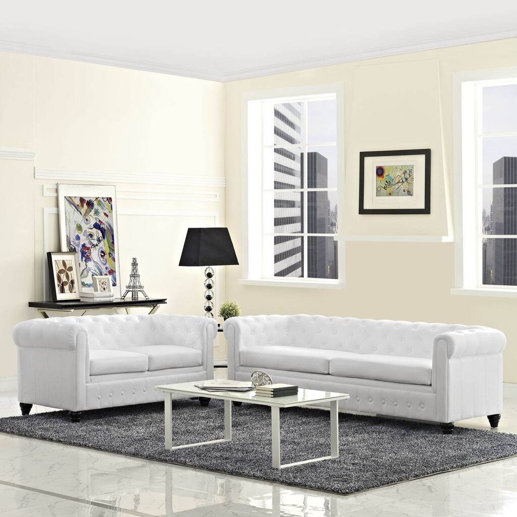 Earl 2-piece Vinyl Living Room Set