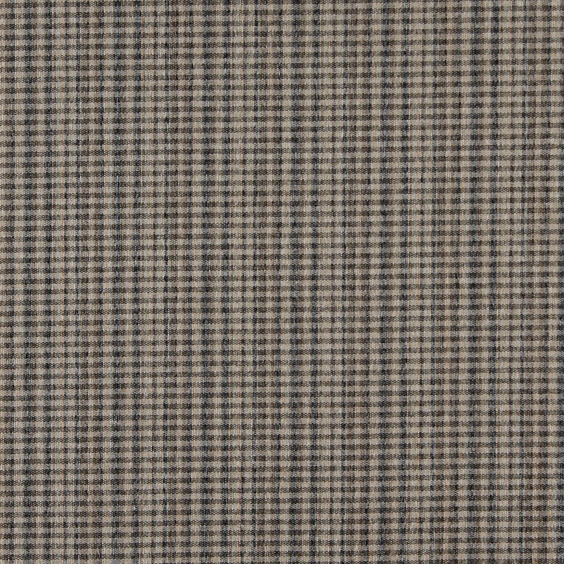 C645 Brown Dark Blue Beige Small Plaid Country Upholstery Fabric by
