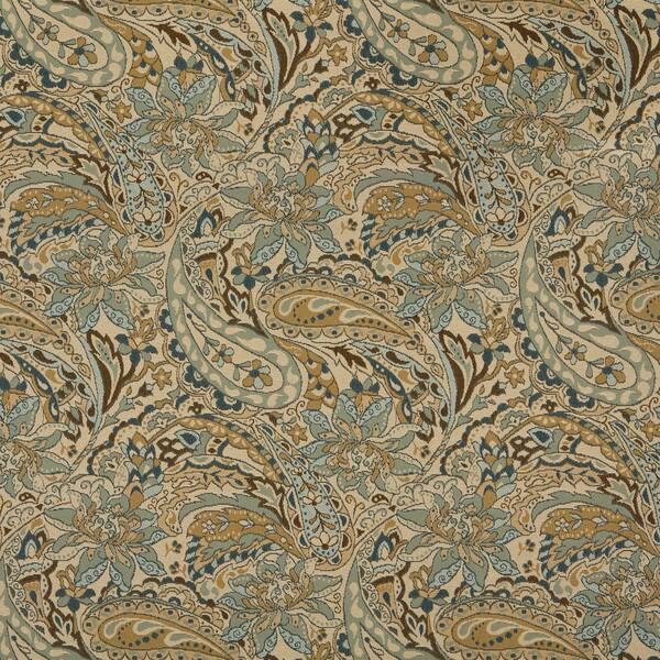 Shop A0125a Tan Brown Teal Floral Paisley Woven Outdoor Upholstery