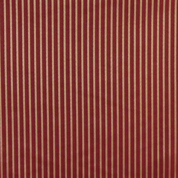 B616 Red/ Thin Striped Woven Jacquard Upholstery Fabric by the Yard