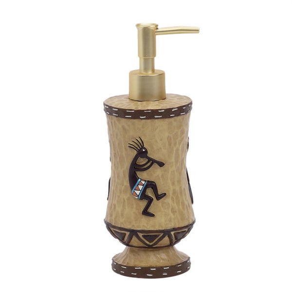 Kokopelli Multi colored Resin Lotion Pump   17402822  