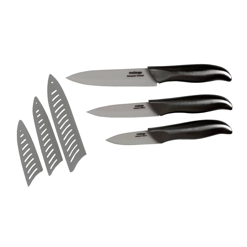 Melange 6-piece Steel Ceramic Knife Set