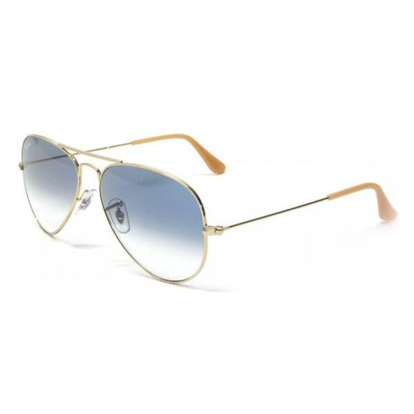 Ray Ban Aviator Rb3025 Gold Aviator Light Blue Lenses Sunglasses Overstock