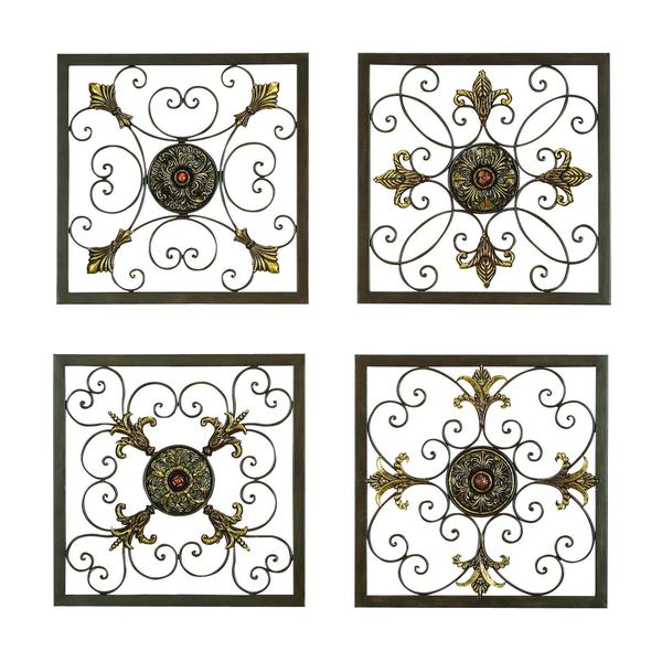 Square Wall Plaques (Set of 4)   17404072   Shopping