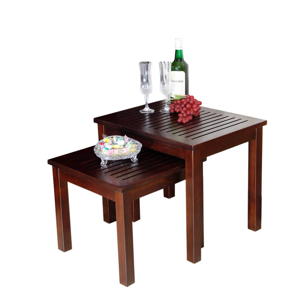 Handmade D-Art Mahogany Nesting Table (Indonesia)
