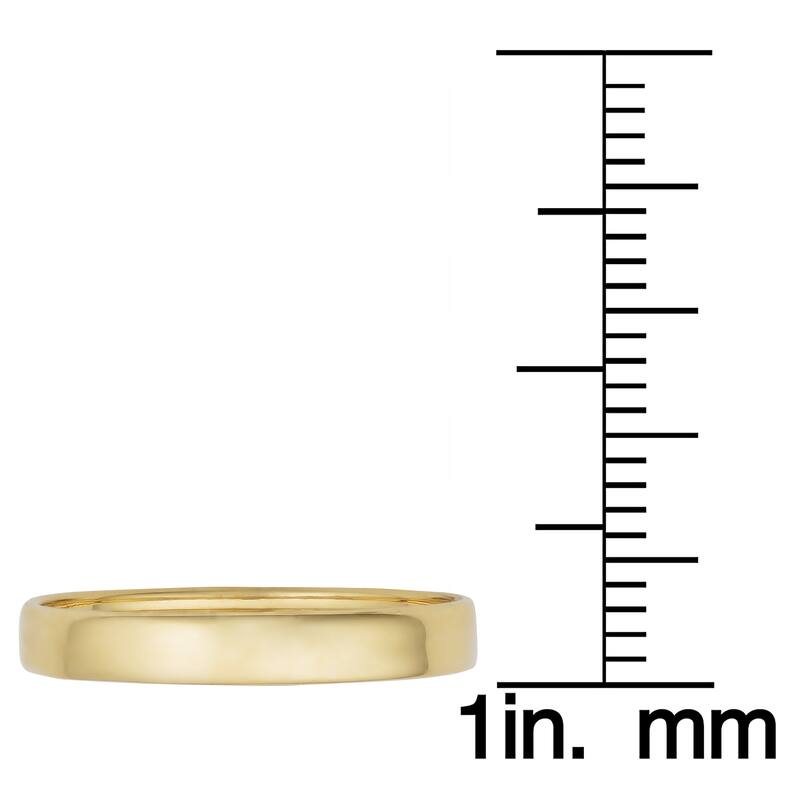 Fremada 14k Yellow Gold High Polish 3-mm Band Ring