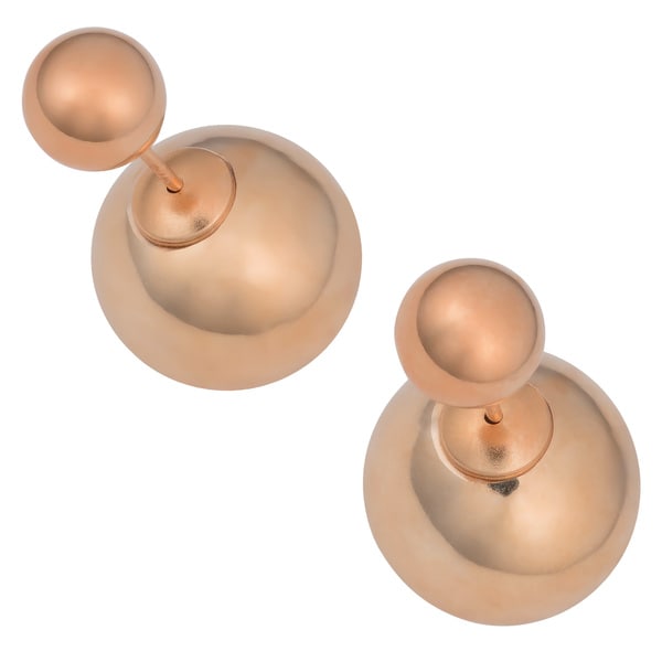 Sterling Silver Polished 4mm//8mm Ball Front Back Post Earrings Front /& Back 4 and 8 mm 4 and 8 mm Ball Earrings Jewelry
