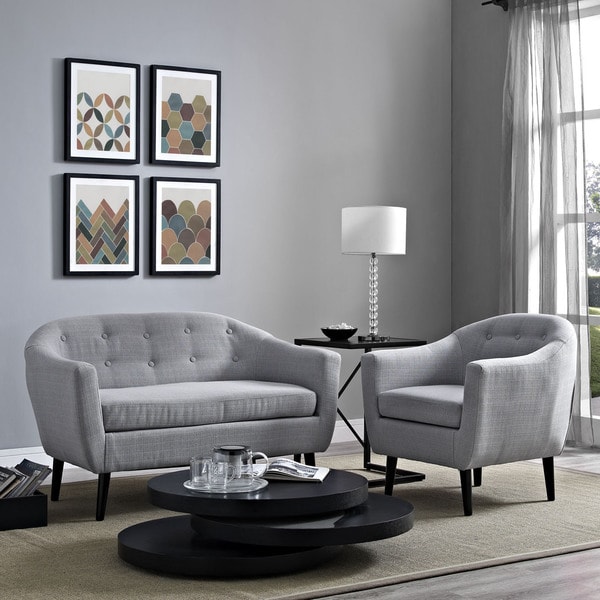 Shop Wit 2piece Upholstered Living Room Set  2piece  On Sale  Free Shipping Today 