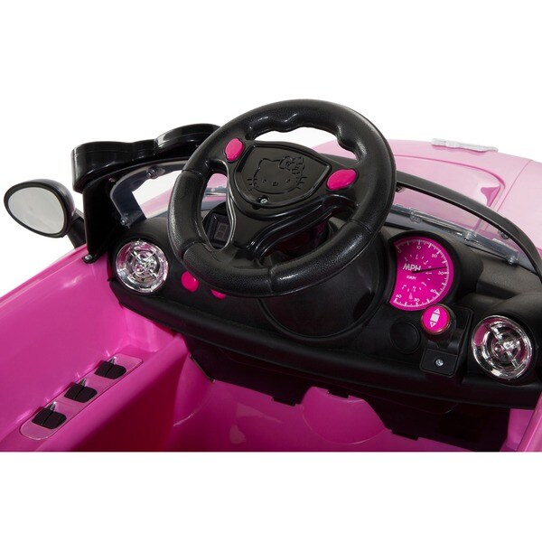 hello kitty 6v coupe battery powered riding toy