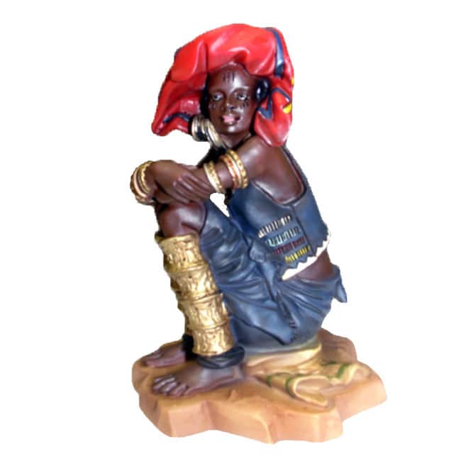 Handmade Peul Woman Figurine (China) - Multi