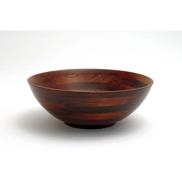 Lipper International Cherry Finished Salad Bowl 133/4" Footed On