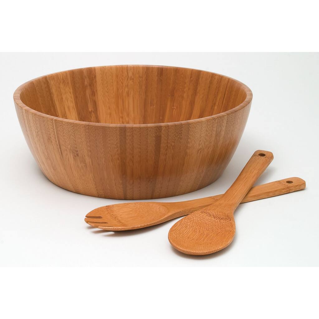 Bamboo 3pc Salad Set