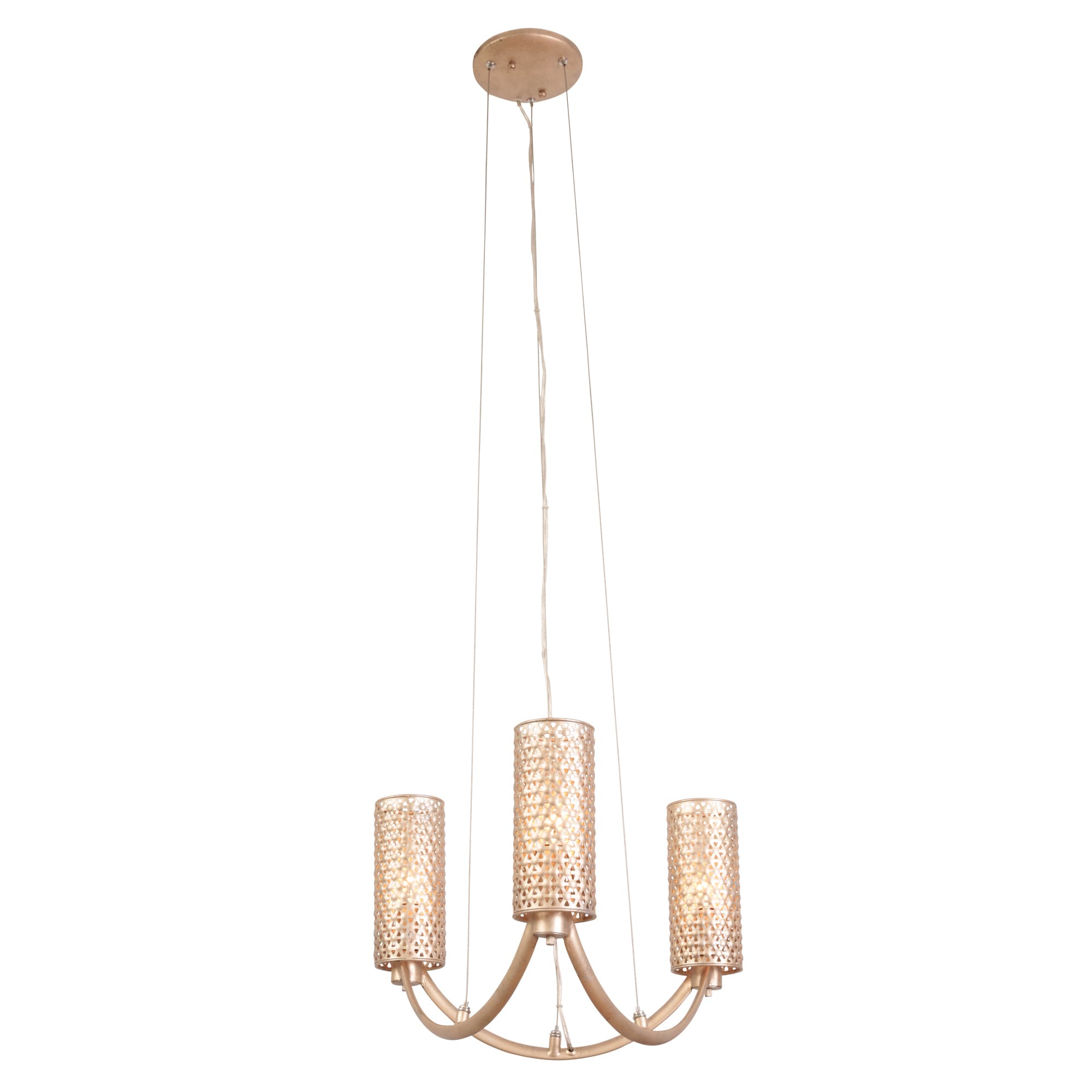 Varaluz Casablanca 3-light Chandelier, Zen Gold (Zen Gold) - Chandeliers For Bedrooms by Overstock.com