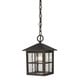 preview thumbnail 1 of 0, Elk Home Shaker Heights Bronze With Seedy Glass 1 Light Hanging