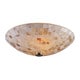 preview thumbnail 5 of 6, Elk Home Capri Satin Nickel With Ivory Capiz Shells 2 Light Semi Flush - 12 in. Wide