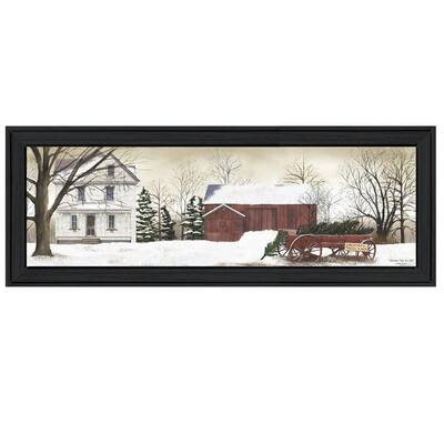 "Christmas Trees for sale" By Billy Jacobs, Ready To Hang Framed Wall Art, Black Frame