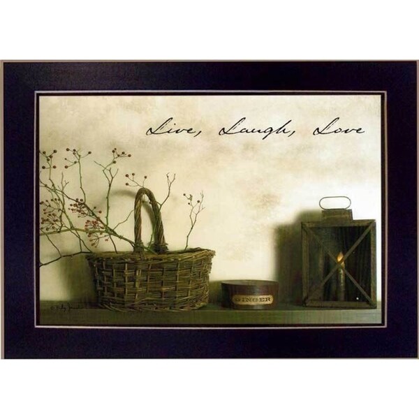 Shop Billy Jacobs 'Live, Laugh and Love' Framed Art Free Shipping On