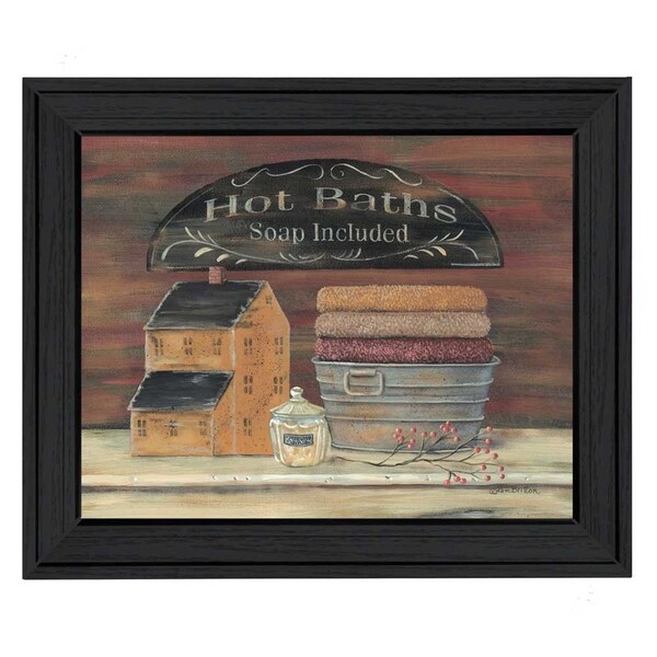 Shop "Hot Bath" By Pam Britton, Printed Wall Art, Ready To Hang Framed