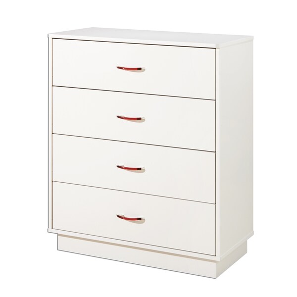 Pure White Night Stand South Shore Furniture Logik Collection