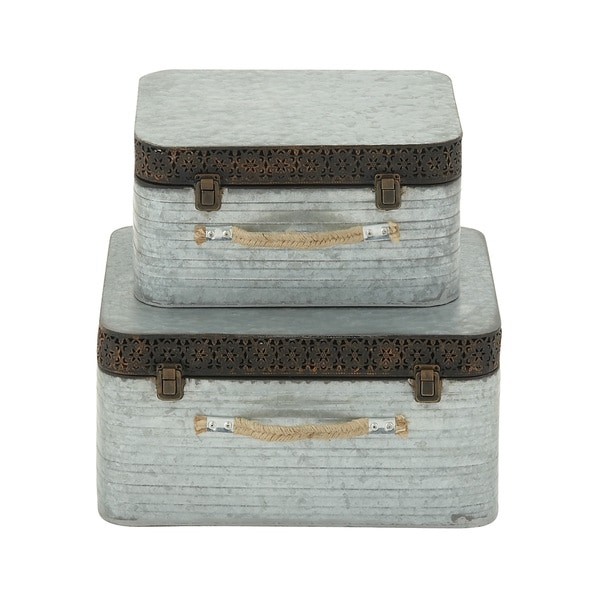 Decorative Metal Boxes (Set of 2)   17406746   Shopping