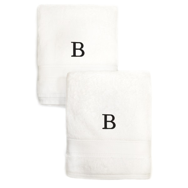 black and beige towels