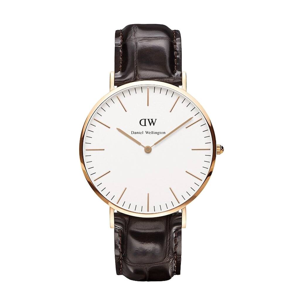 Daniel Wellington Men's 0111DW 'York' Brown Leather Watch