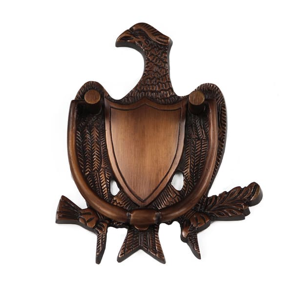 slide 2 of 2, Highpoint Collection 6.25 Inch Eagle Door Knocker in Oil Rubbed Bronze Finish
