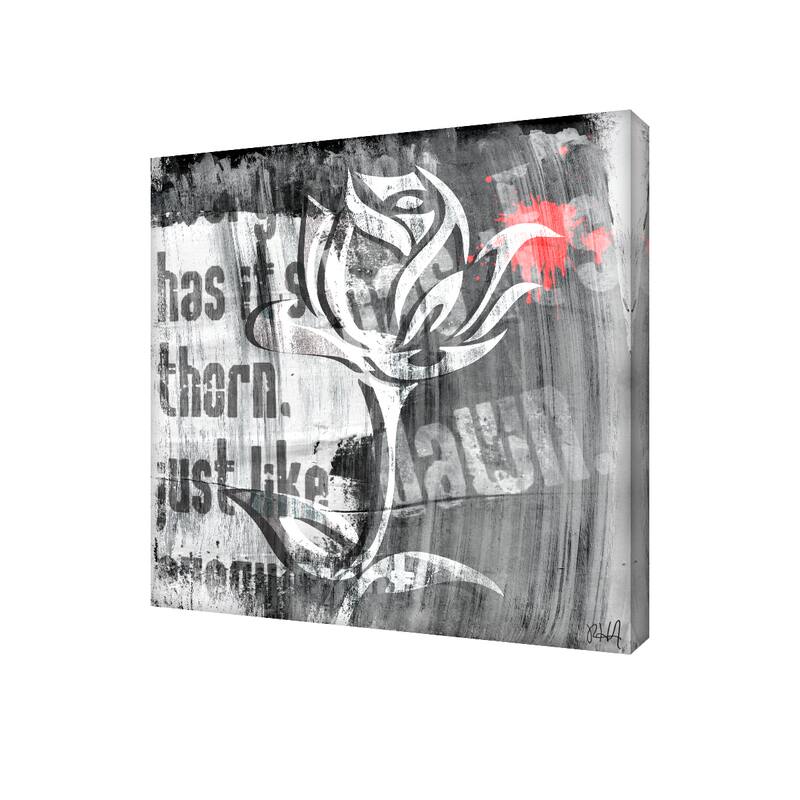 Ready2HangArt 'Born2BWild I' Textual Canvas Wall Art
