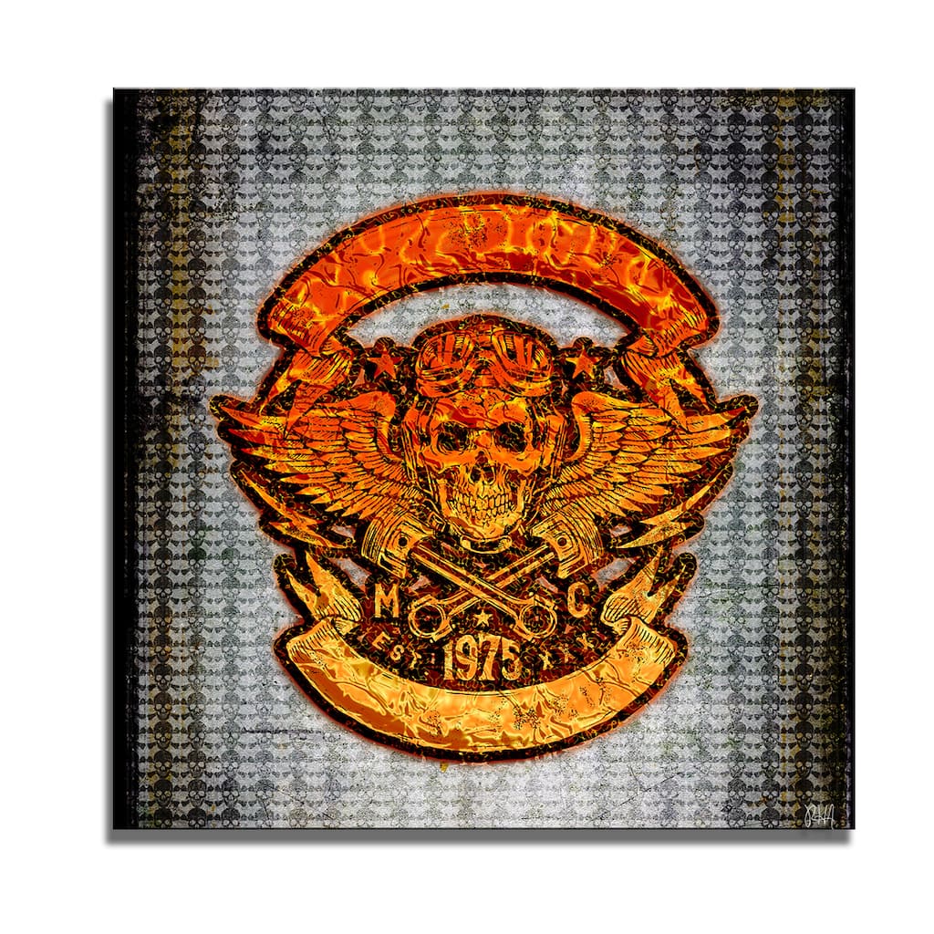 Ready2HangArt 'Born2BWild XIII' Skull Canvas Wall Art