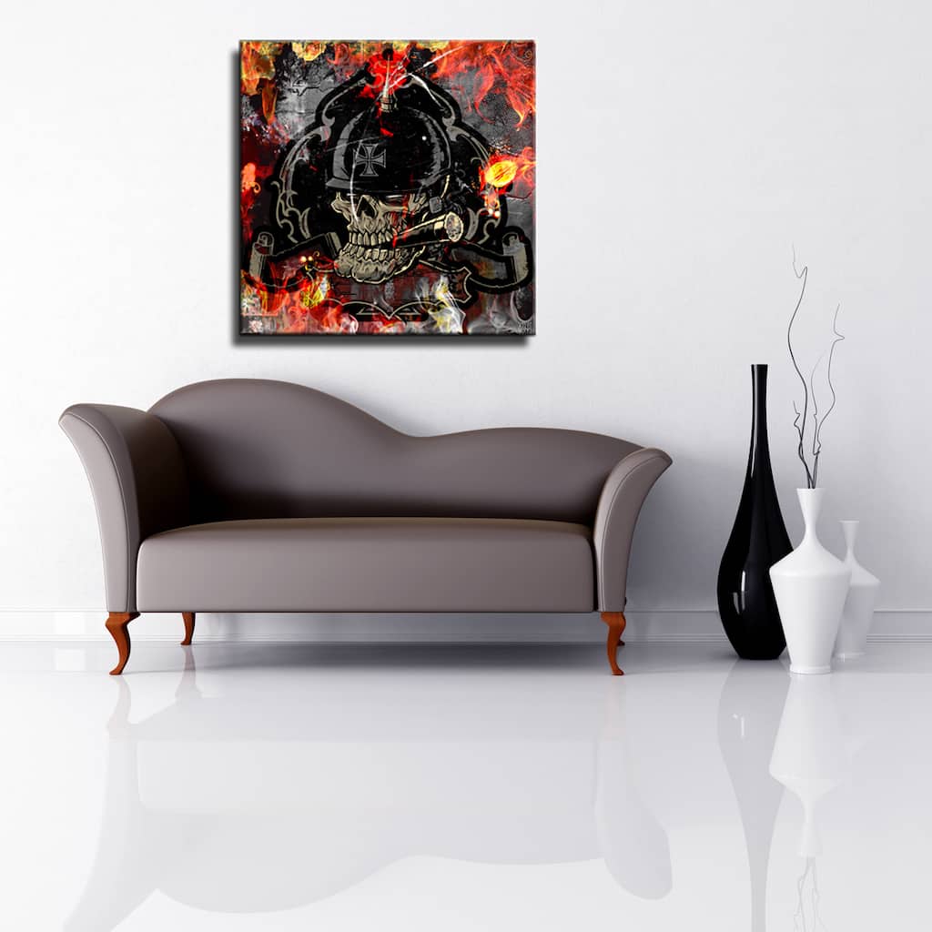 Ready2HangArt 'Born2BWild XIV' Skull Canvas Wall Art