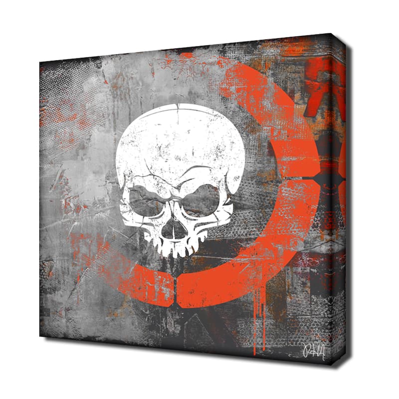 Ready2HangArt 'Born2BWild XIV' Skull Canvas Wall Art