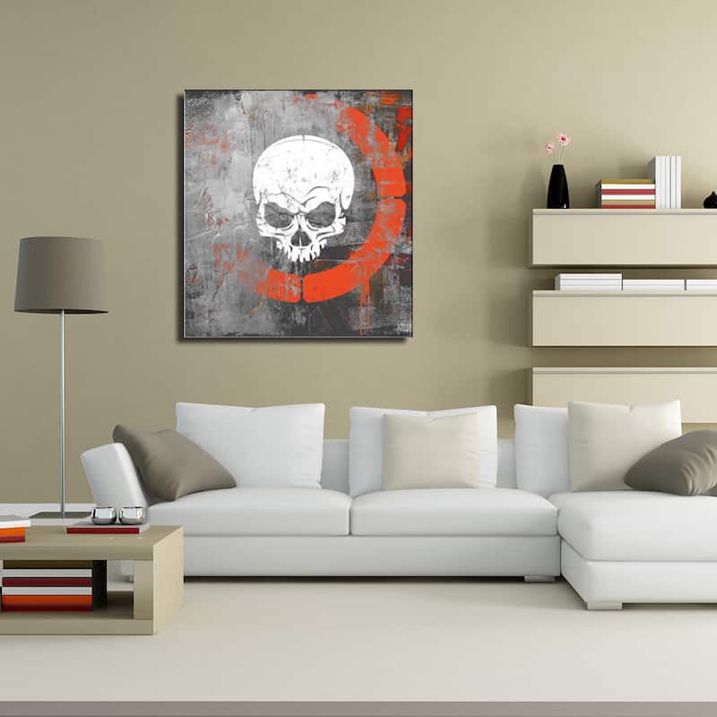 Ready2HangArt 'Born2BWild XIV' Skull Canvas Wall Art