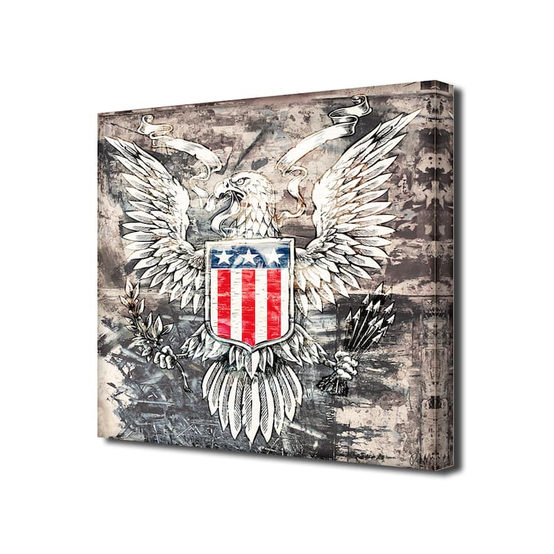 Ready2HangArt 'Born2BWild XXIX' Patriotic Canvas Wall Art